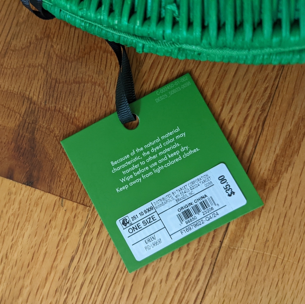 Kate Spade Target green wicker cresent purse NWT - Picture 3 of 4